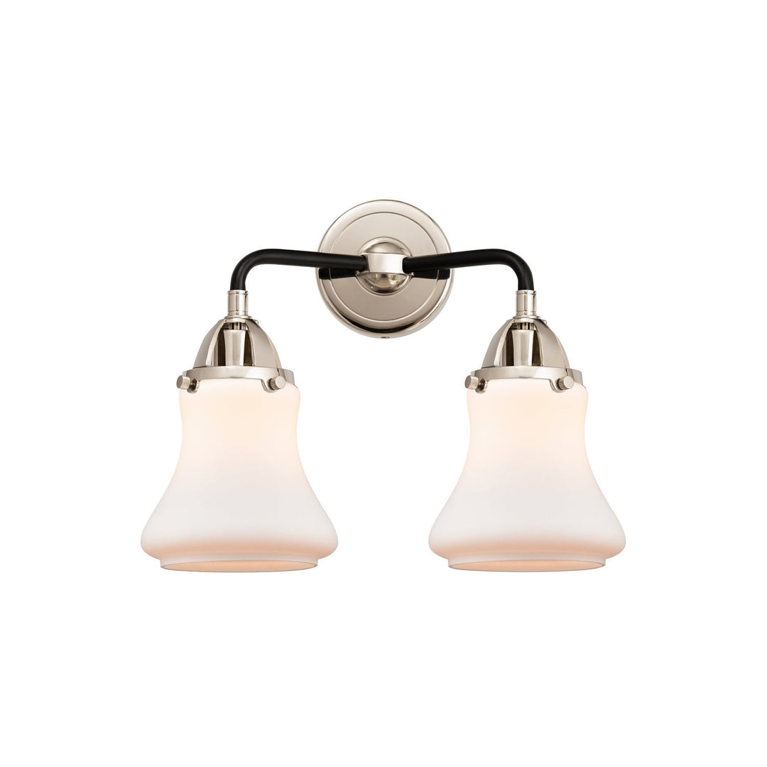 Innovations Nouveau 2 288-2W-BPN-G191-LED Bath Vanity Light 14 in. wide - Black Polished Nickel