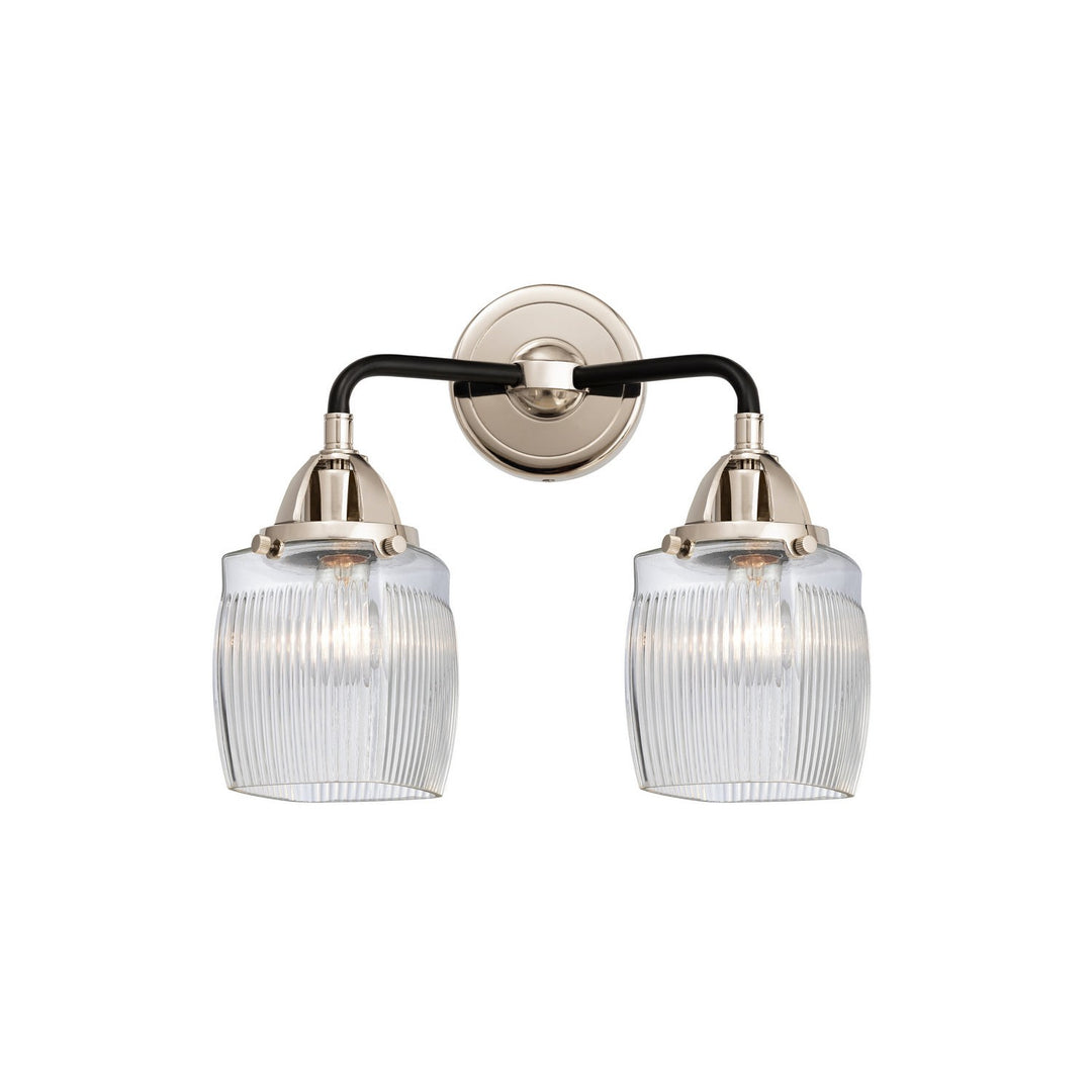 Innovations Nouveau 2 288-2W-BPN-G302-LED Bath Vanity Light 14 in. wide - Black Polished Nickel