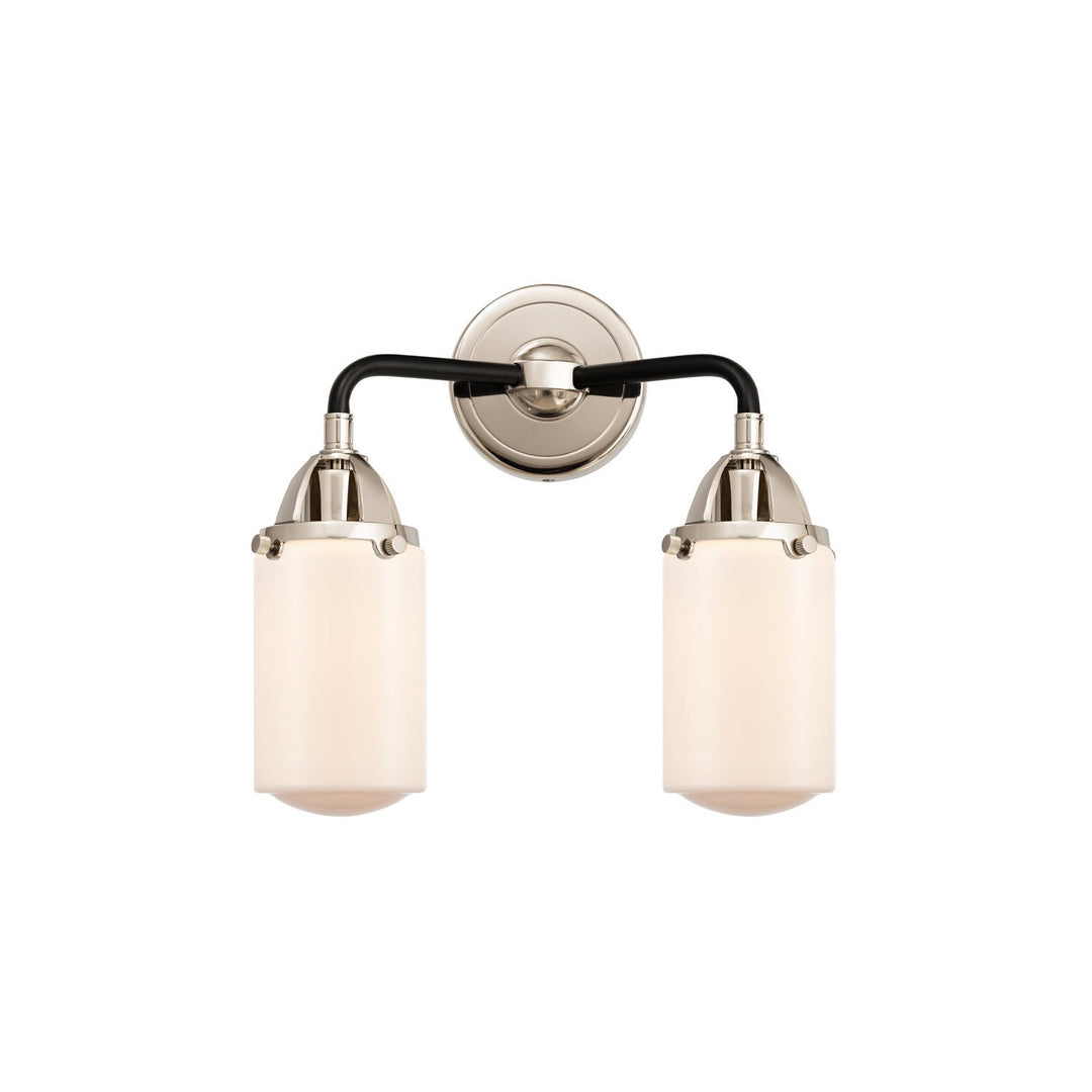 Innovations Nouveau 2 288-2W-BPN-G311-LED Bath Vanity Light 13 in. wide - Black Polished Nickel