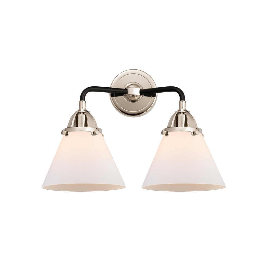 Innovations Nouveau 2 288-2W-BPN-G41 Bath Vanity Light 16 in. wide - Black Polished Nickel