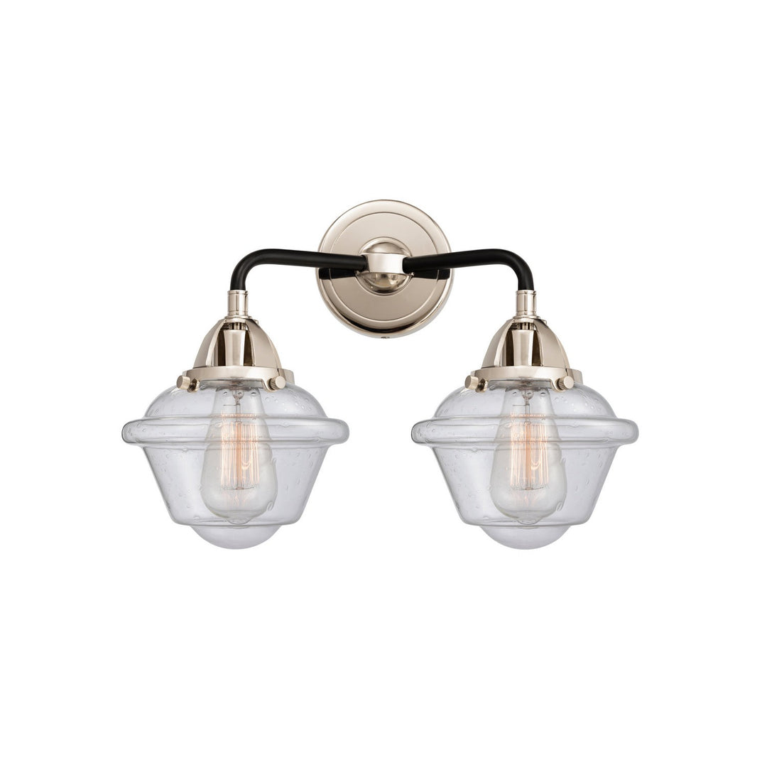 Innovations Nouveau 2 288-2W-BPN-G534 Bath Vanity Light 16 in. wide - Black Polished Nickel