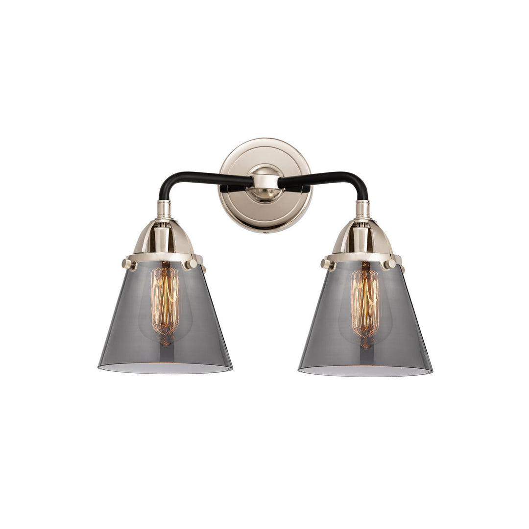 Innovations Nouveau 2 288-2W-BPN-G63-LED Bath Vanity Light 15 in. wide - Black Polished Nickel