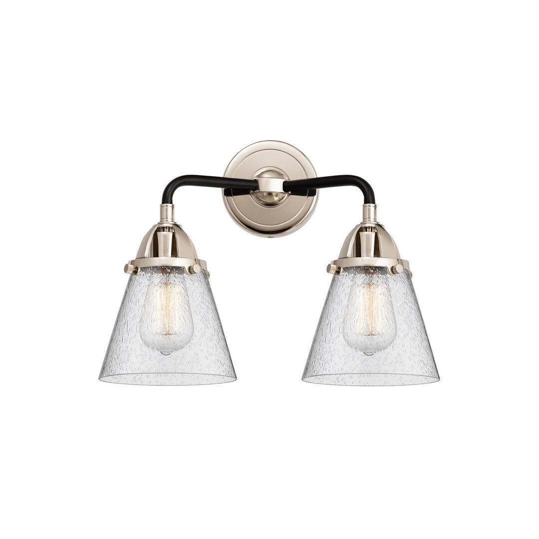 Innovations Nouveau 2 288-2W-BPN-G64 Bath Vanity Light 15 in. wide - Black Polished Nickel