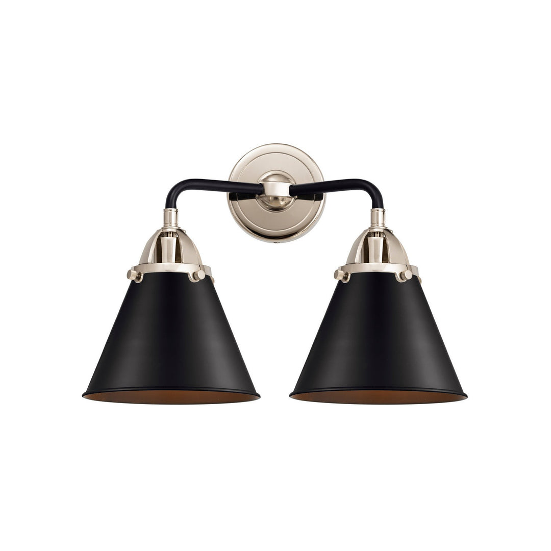 Innovations Nouveau 2 288-2W-BPN-M13-BK-LED Bath Vanity Light 16 in. wide - Black Polished Nickel