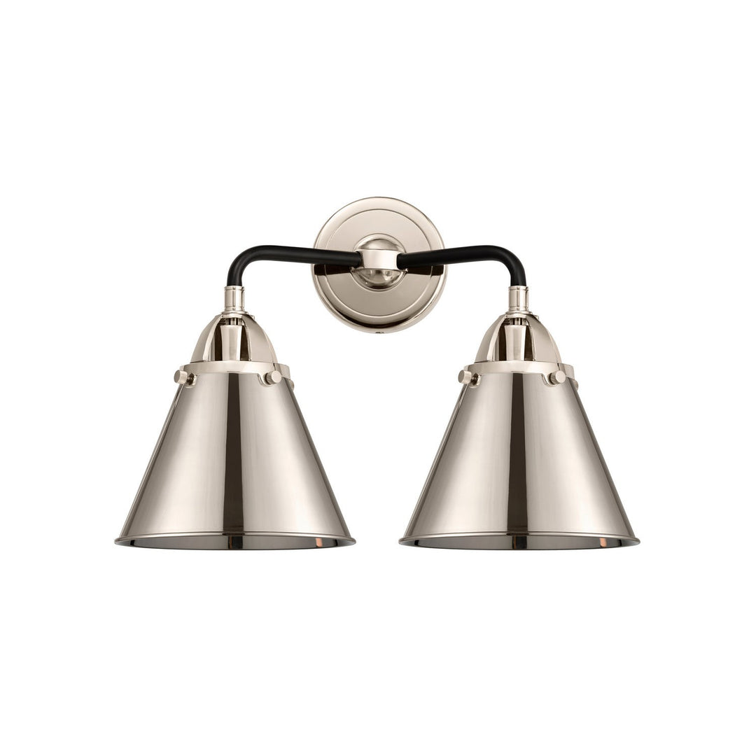 Innovations Nouveau 2 288-2W-BPN-M13-PN Bath Vanity Light 16 in. wide - Black Polished Nickel