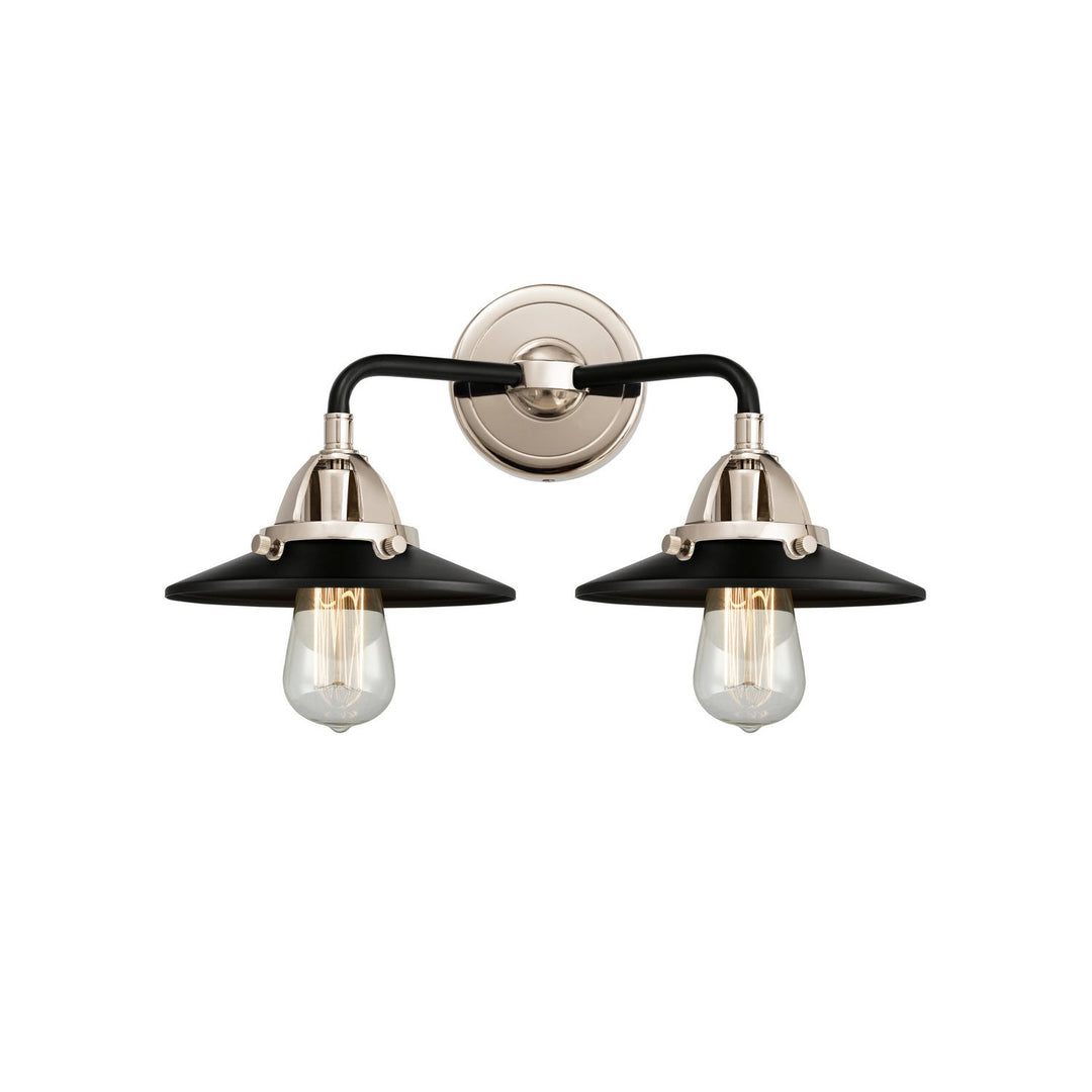 Innovations Nouveau 2 288-2W-BPN-M6-BK-LED Bath Vanity Light 16 in. wide - Black Polished Nickel