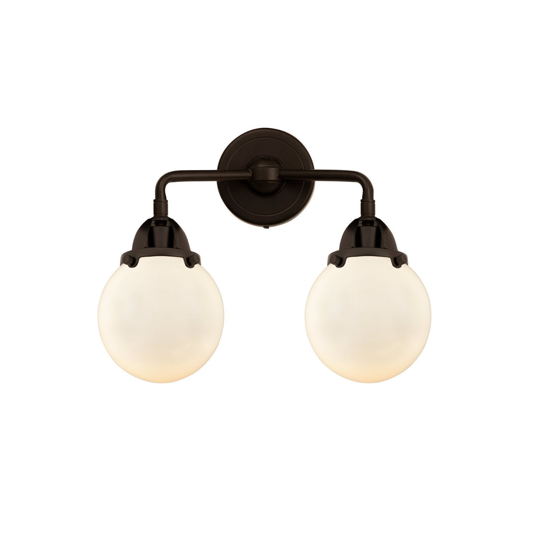 Innovations Nouveau 2 288-2W-OB-G201-6 Bath Vanity Light 14 in. wide - Oil Rubbed Bronze