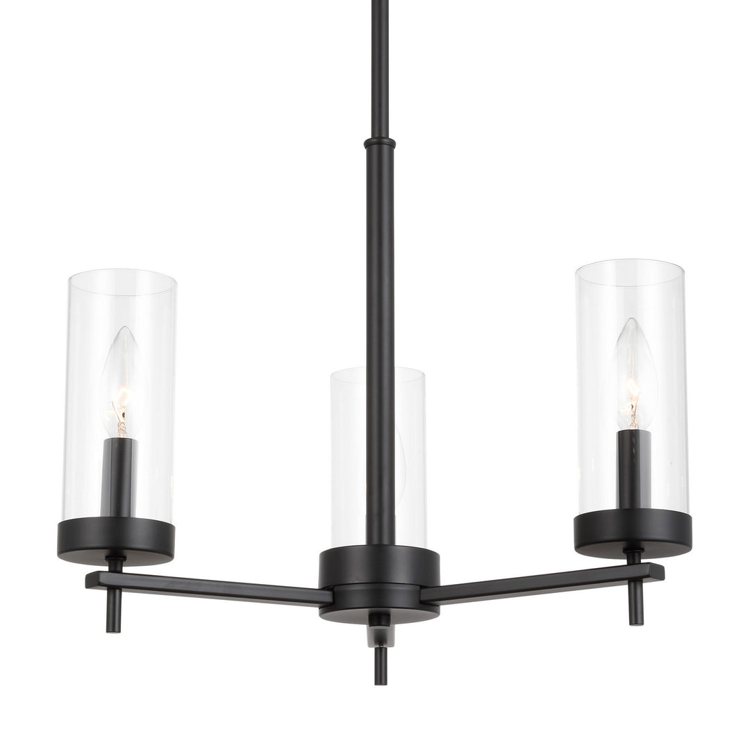 Visual Comfort Studio Zire 3190303-112 Chandelier Light - Midnight Black