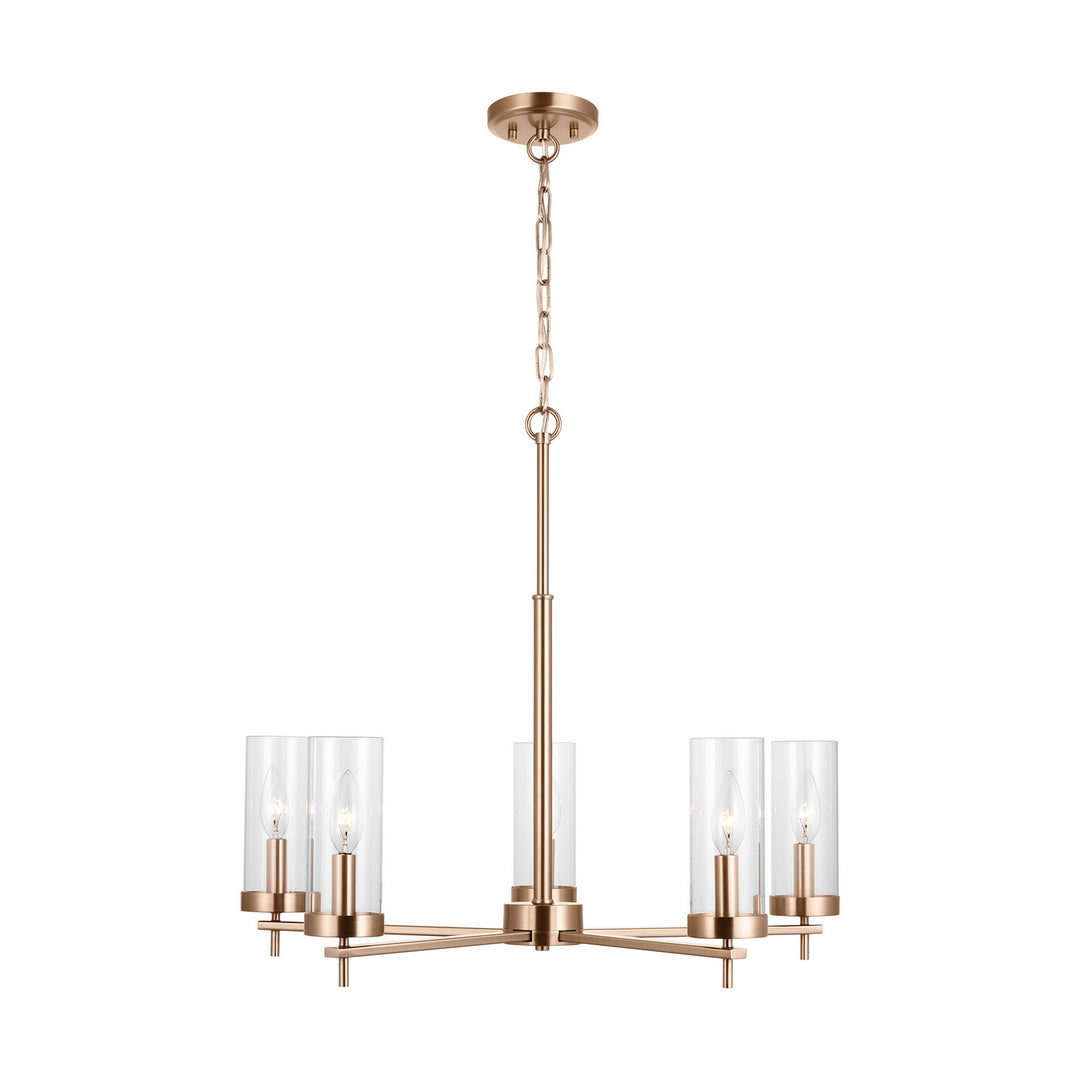Visual Comfort Studio Zire 3190305EN-848 Chandelier Light - Satin Brass