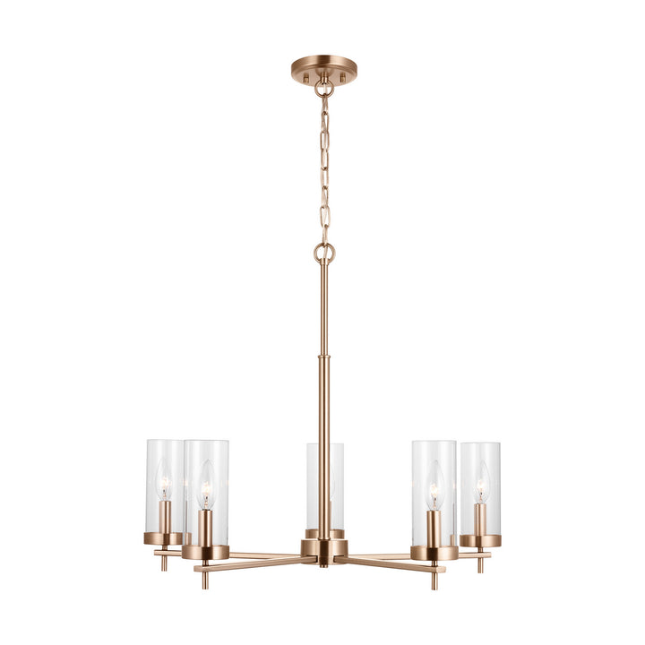 Visual Comfort Studio Zire 3190305EN-848 Chandelier Light - Satin Brass