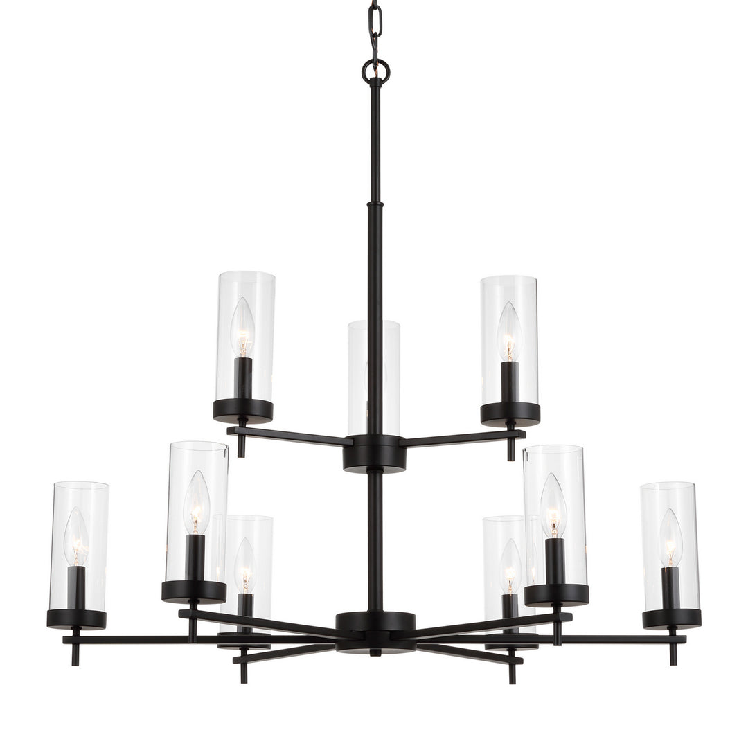 Visual Comfort Studio Zire 3190309-112 Chandelier Light - Midnight Black