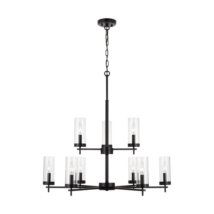 Visual Comfort Studio Zire 3190309-112 Chandelier Light - Midnight Black