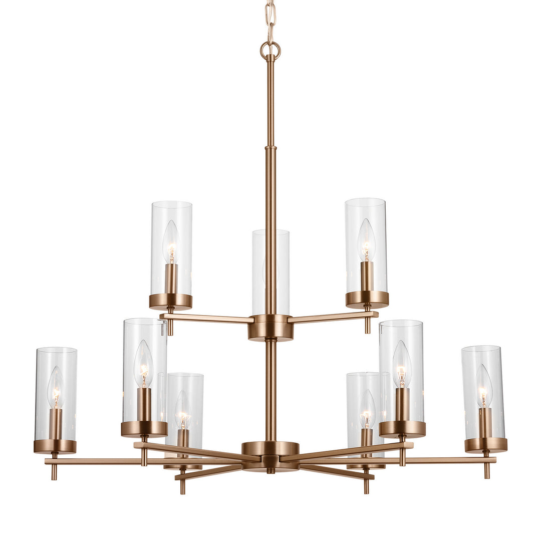 Visual Comfort Studio Zire 3190309-848 Chandelier Light - Satin Brass