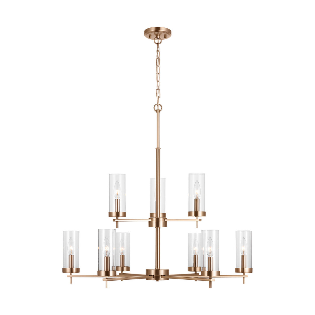 Visual Comfort Studio Zire 3190309-848 Chandelier Light - Satin Brass