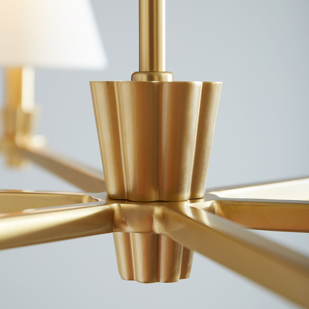 Visual Comfort Studio Paisley AC1126BBS Chandelier Light - Burnished Brass