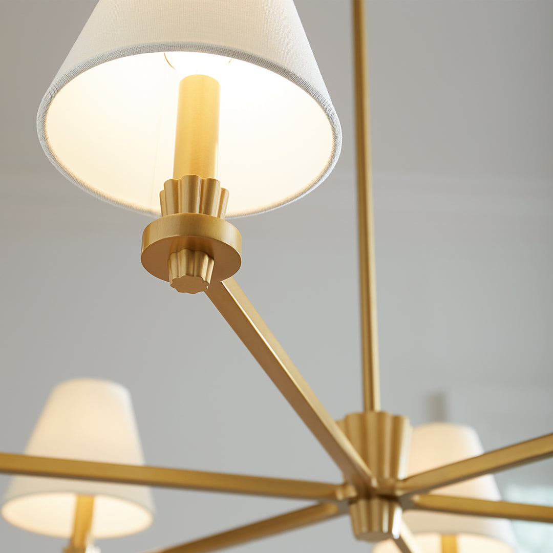 Visual Comfort Studio Paisley AC1126BBS Chandelier Light - Burnished Brass