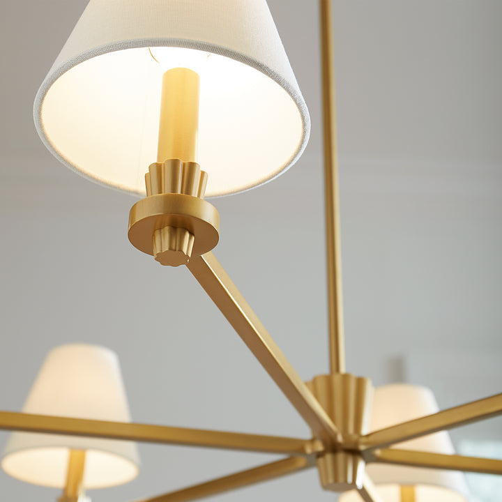 Visual Comfort Studio Paisley AC1126BBS Chandelier Light - Burnished Brass