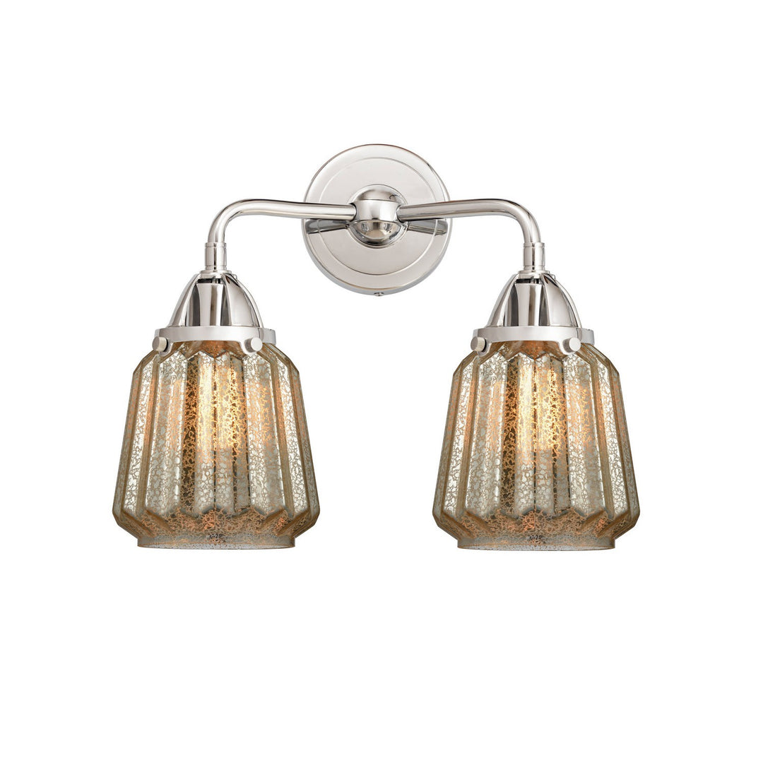 Innovations Nouveau 2 288-2W-PC-G146-LED Bath Vanity Light 14 in. wide - Polished Chrome