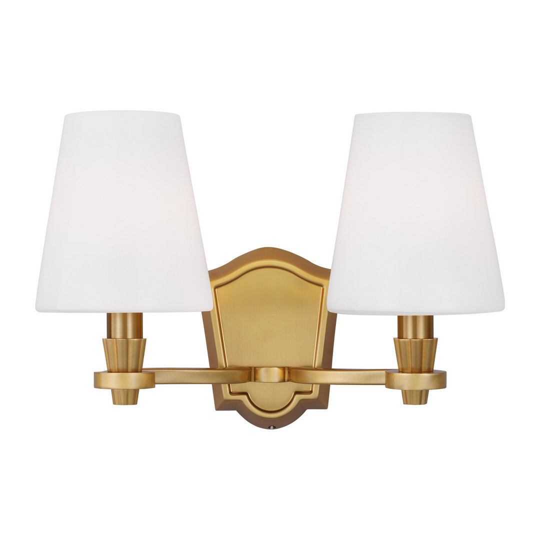 Visual Comfort Studio Paisley AV1002BBS Bath Vanity Light 15 in. wide - Burnished Brass