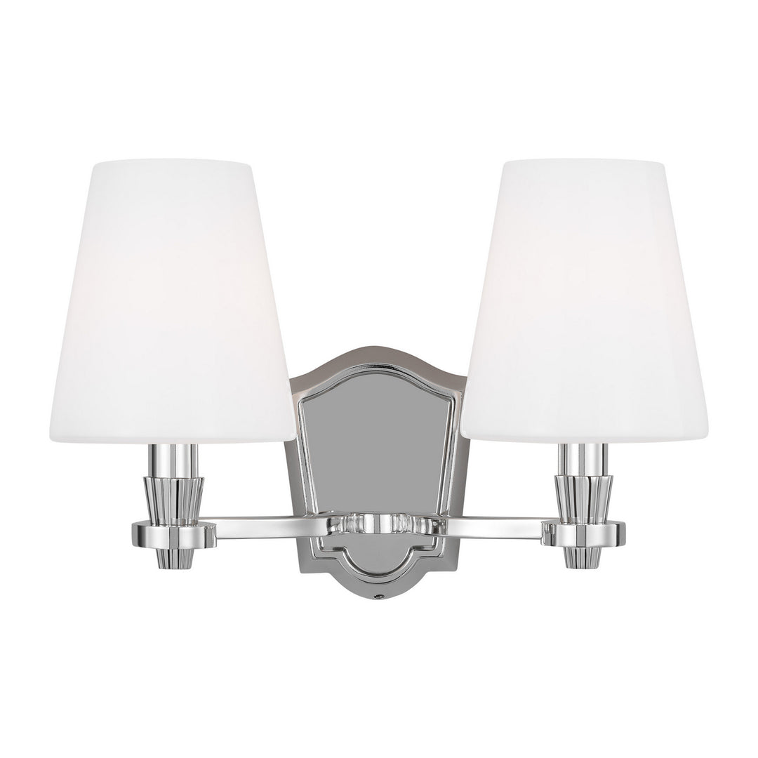 Visual Comfort Studio Paisley AV1002PN Bath Vanity Light 15 in. wide - Polished Nickel