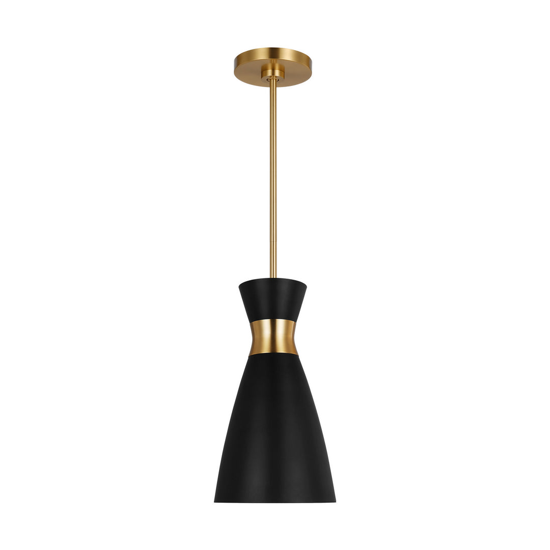 Visual Comfort Studio Heath EP1221MBKBBS Pendant Light - Midnight Black and Burnished Brass