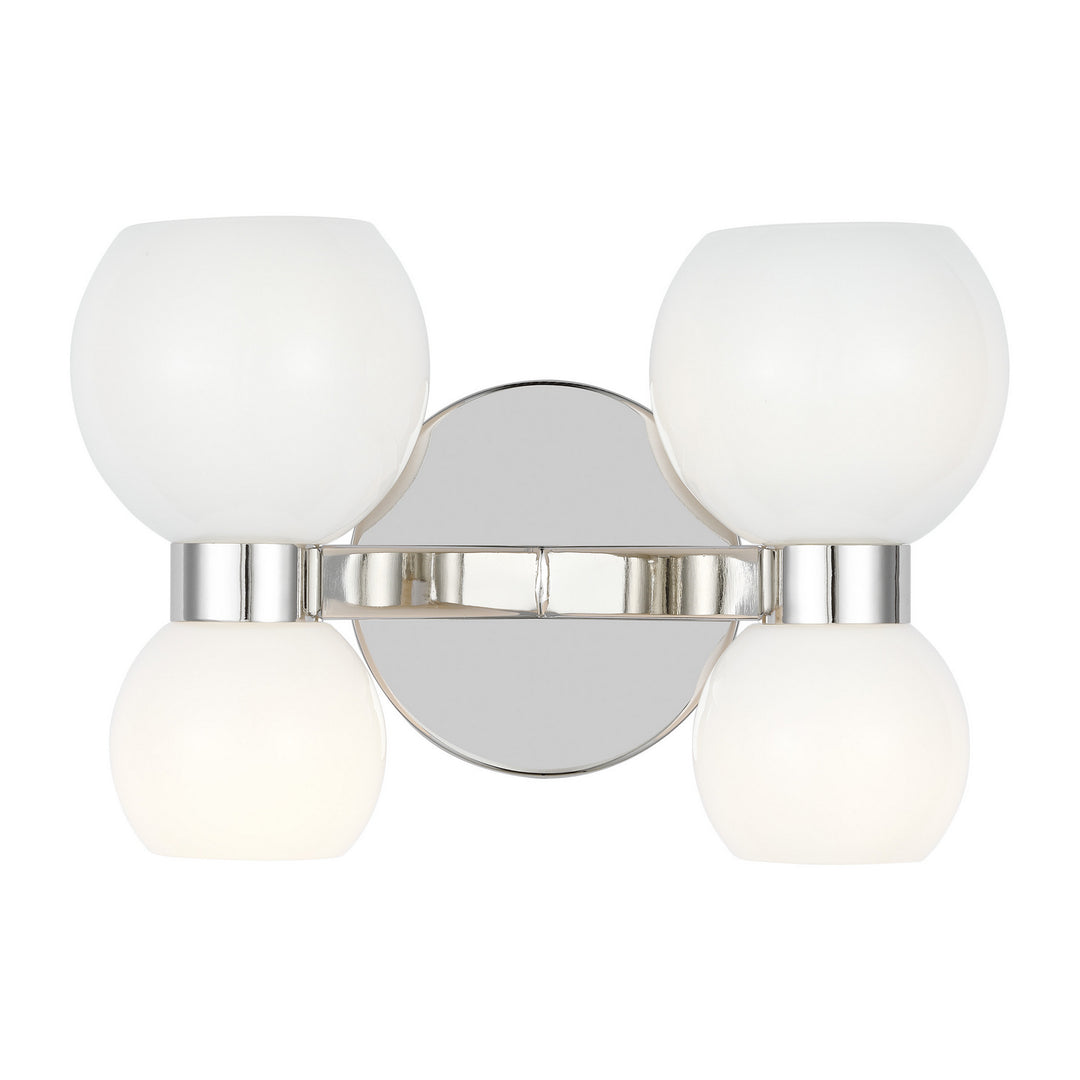 Visual Comfort Studio Londyn KSW1034PNMG Bath Vanity Light 13 in. wide - Polished Nickel