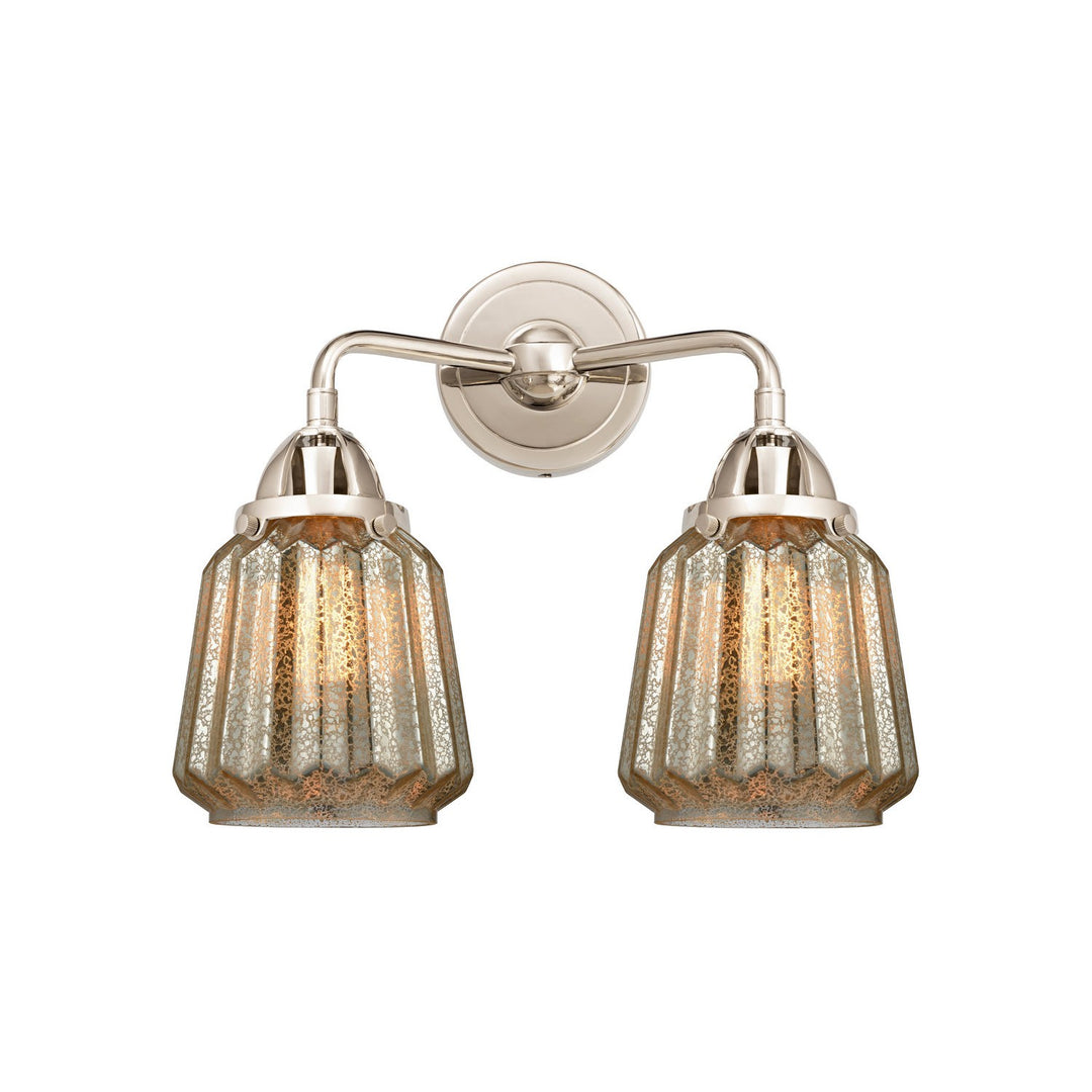 Innovations Nouveau 2 288-2W-PN-G146-LED Bath Vanity Light 14 in. wide - Polished Nickel