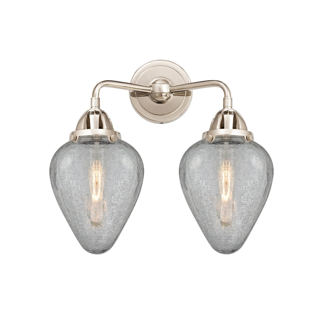 Innovations Nouveau 2 288-2W-PN-G165-LED Bath Vanity Light 15 in. wide - Polished Nickel