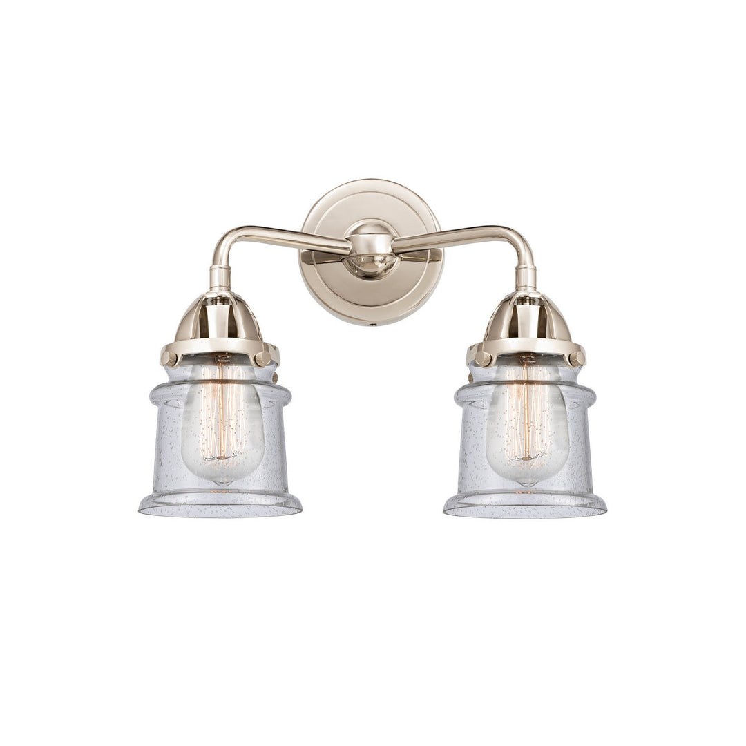 Innovations Nouveau 2 288-2W-PN-G184S Bath Vanity Light 14 in. wide - Polished Nickel