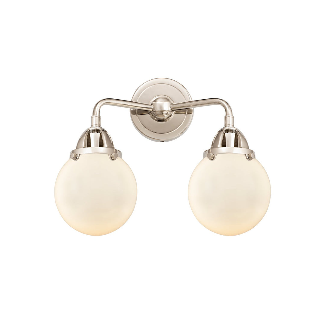 Innovations Nouveau 2 288-2W-PN-G201-6 Bath Vanity Light 14 in. wide - Polished Nickel