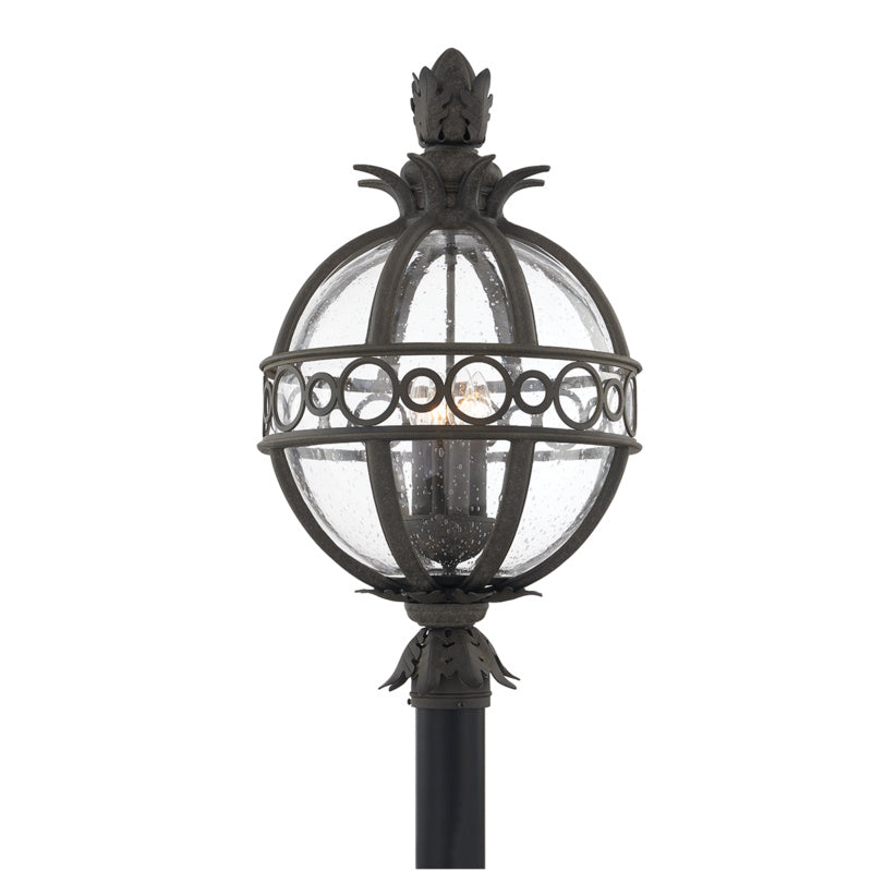 Troy Lighting P5007-FRN Campanile Four Light Post Lantern Outdoor Bronze / Dark