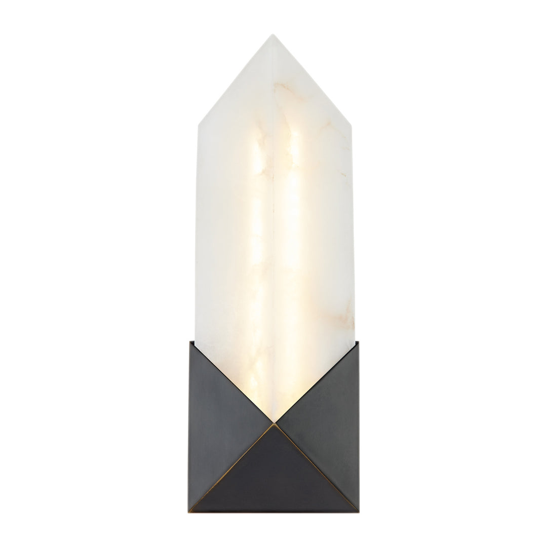 Alora caesar WV323112UBAR Wall Light - Urban Bronze/Alabaster