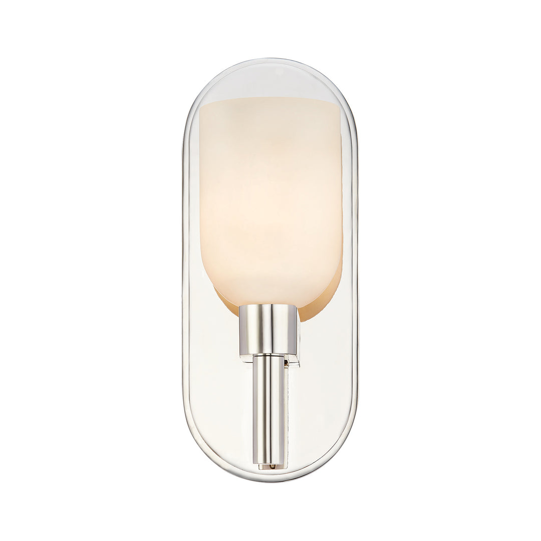 Alora lucian WV338101PNAR Wall Light - Polished Nickel/Alabaster