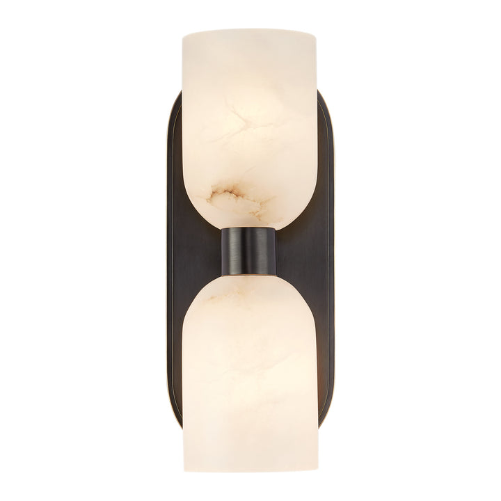 Alora lucian WV338902UBAR Wall Light - Urban Bronze/Alabaster