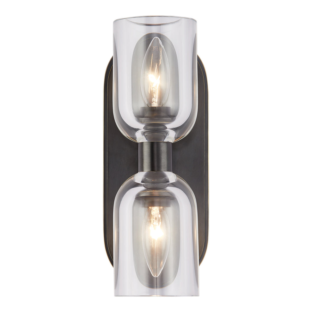 Alora lucian WV338902UBCC Wall Light - Clear Crystal/Urban Bronze