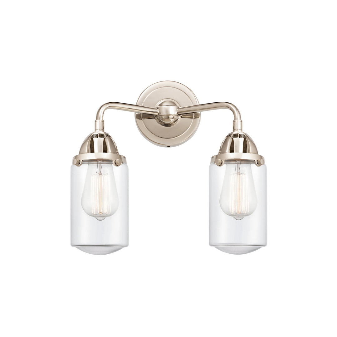 Innovations Nouveau 2 288-2W-PN-G312 Bath Vanity Light 13 in. wide - Polished Nickel