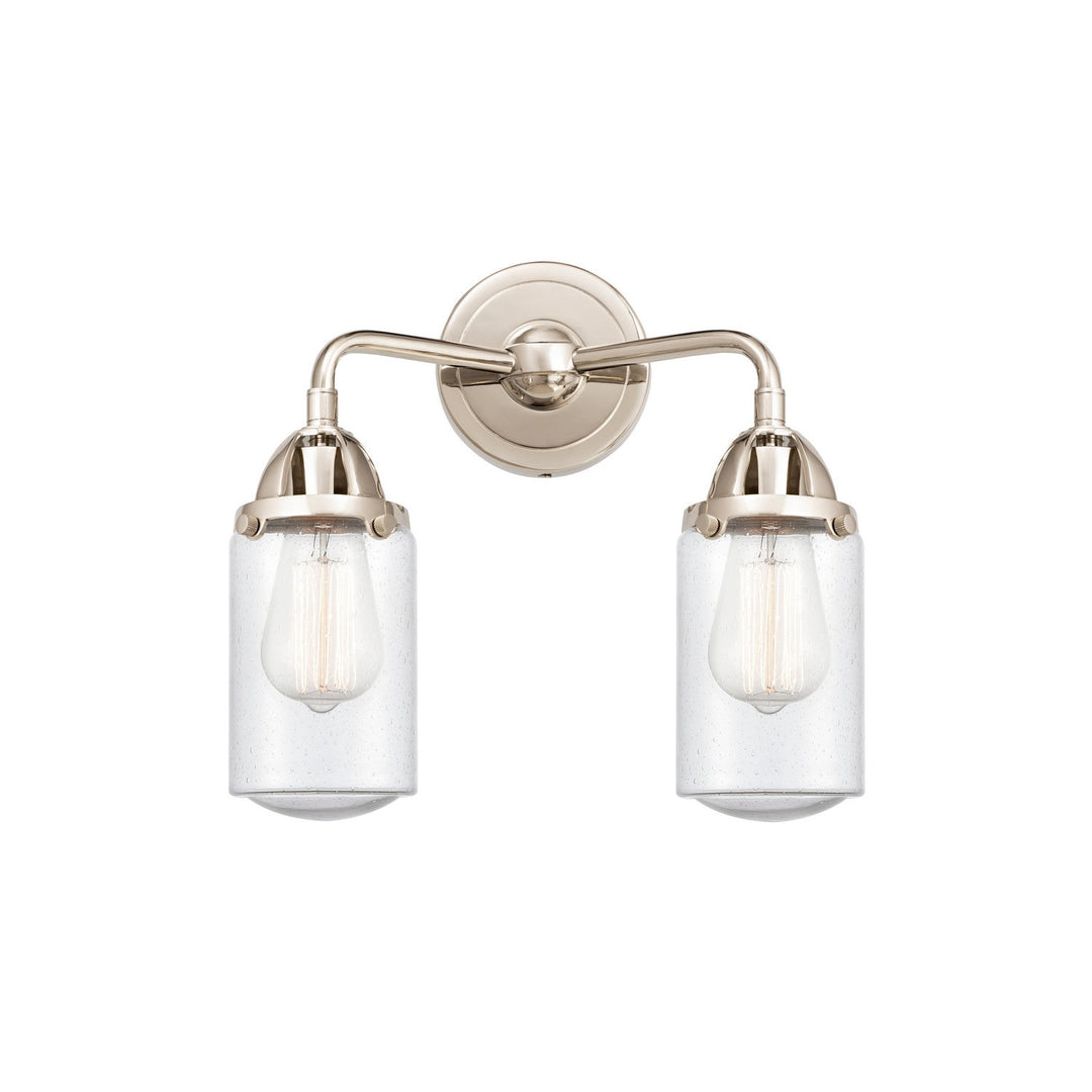 Innovations Nouveau 2 288-2W-PN-G314 Bath Vanity Light 13 in. wide - Polished Nickel