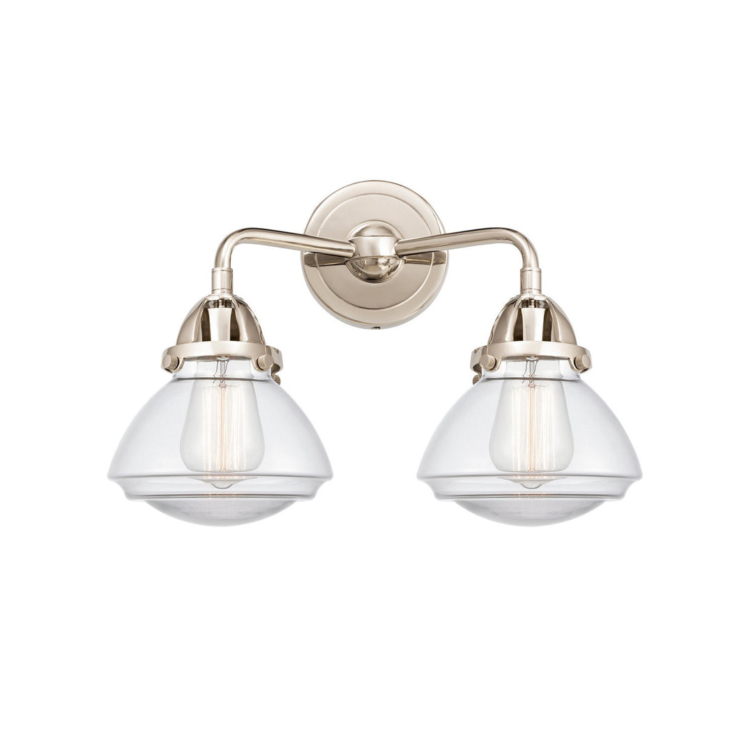 Innovations Nouveau 2 288-2W-PN-G322 Bath Vanity Light 15 in. wide - Polished Nickel