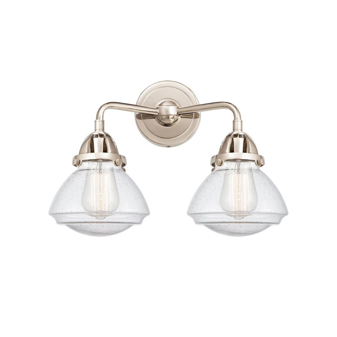 Innovations Nouveau 2 288-2W-PN-G324 Bath Vanity Light 15 in. wide - Polished Nickel