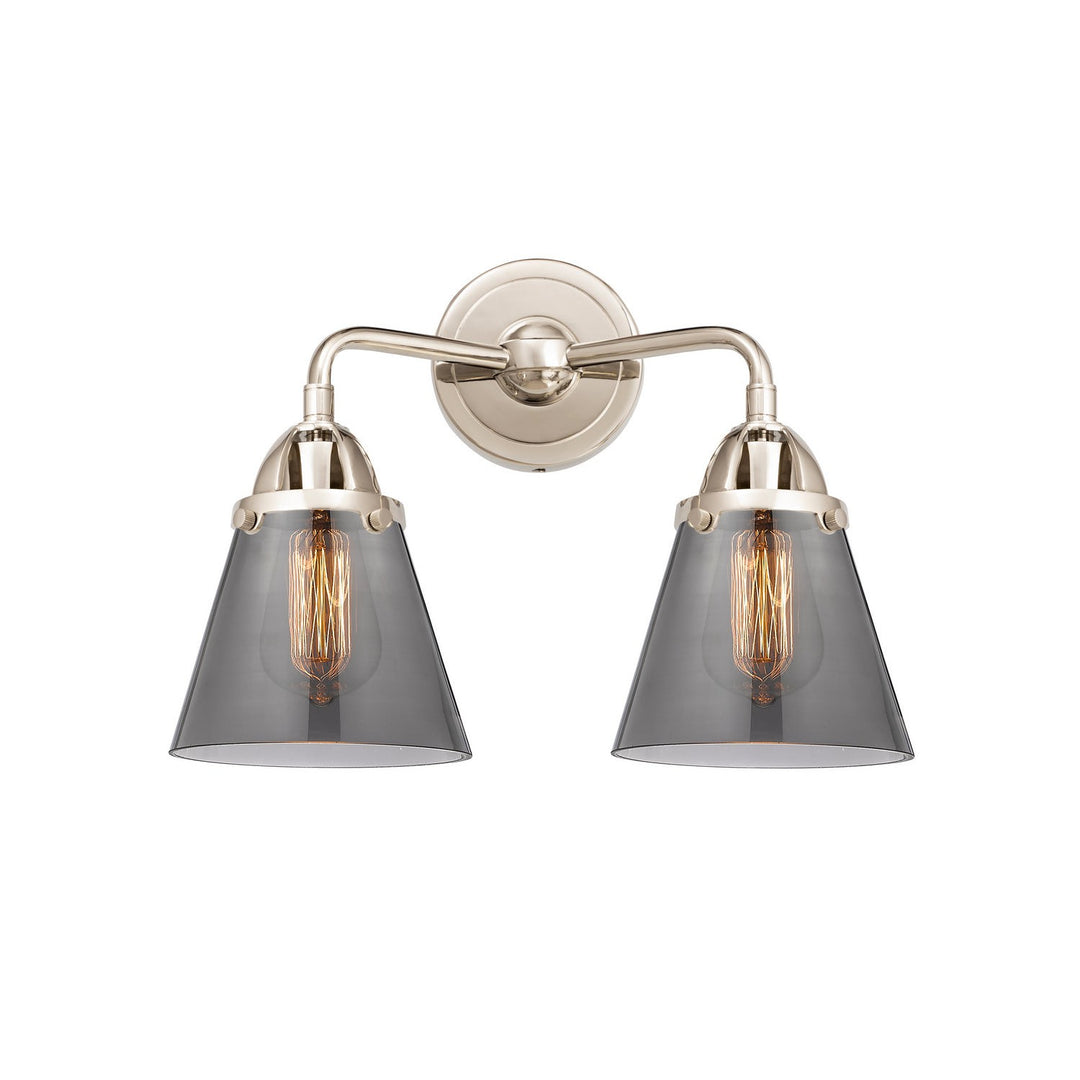 Innovations Nouveau 2 288-2W-PN-G63 Bath Vanity Light 15 in. wide - Polished Nickel