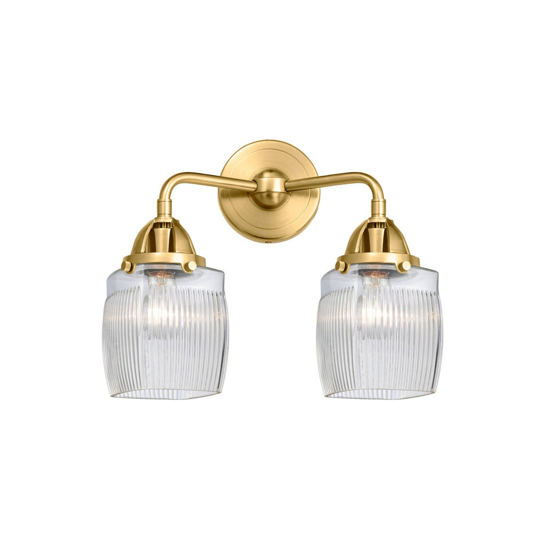 Innovations Nouveau 2 288-2W-SG-G302 Bath Vanity Light 14 in. wide - Satin Gold