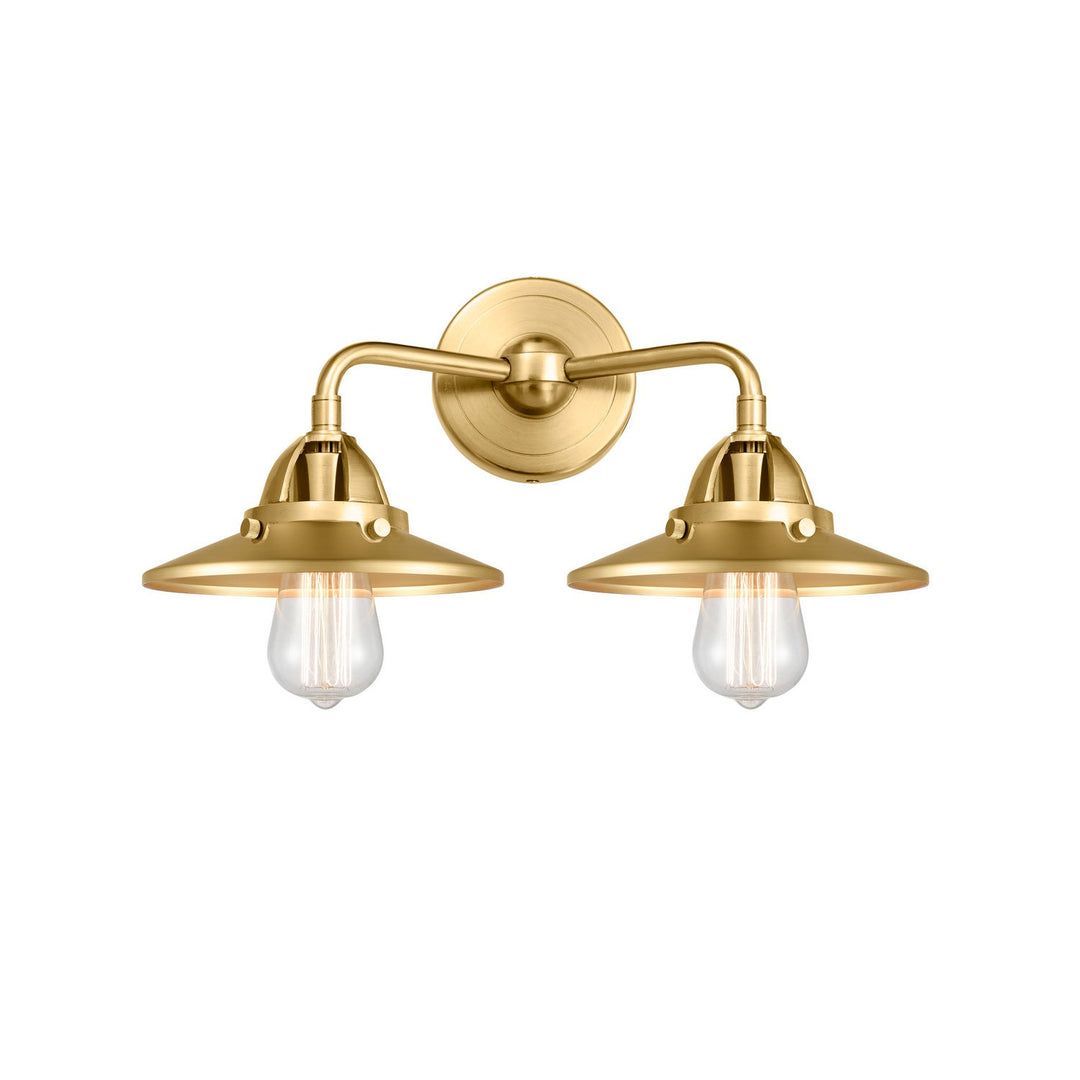 Innovations Nouveau 2 288-2W-SG-M4-SG-LED Bath Vanity Light 16 in. wide - Satin Gold