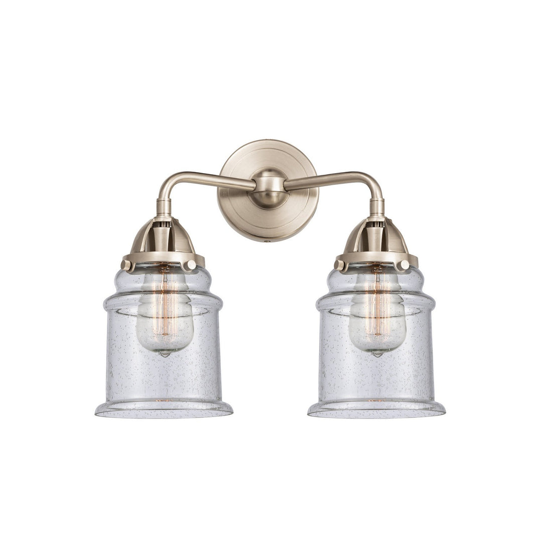 Innovations Nouveau 2 288-2W-SN-G184 Bath Vanity Light 14 in. wide - Brushed Satin Nickel