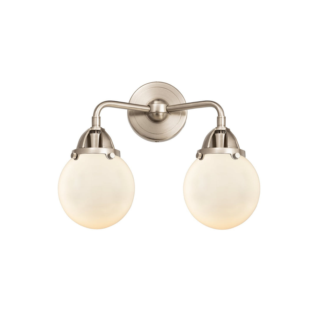 Innovations Nouveau 2 288-2W-SN-G201-6-LED Bath Vanity Light 14 in. wide - Brushed Satin Nickel
