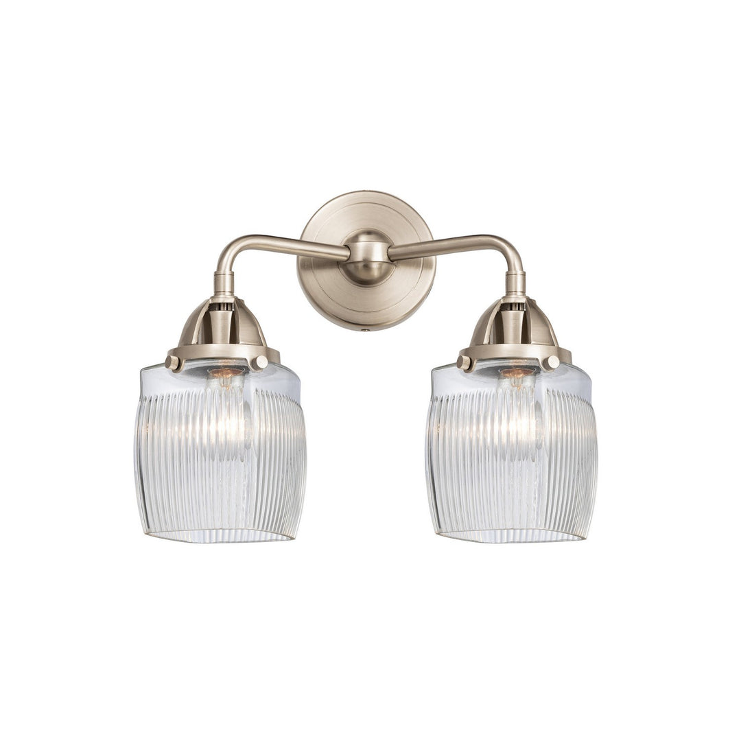 Innovations Nouveau 2 288-2W-SN-G302 Bath Vanity Light 14 in. wide - Brushed Satin Nickel