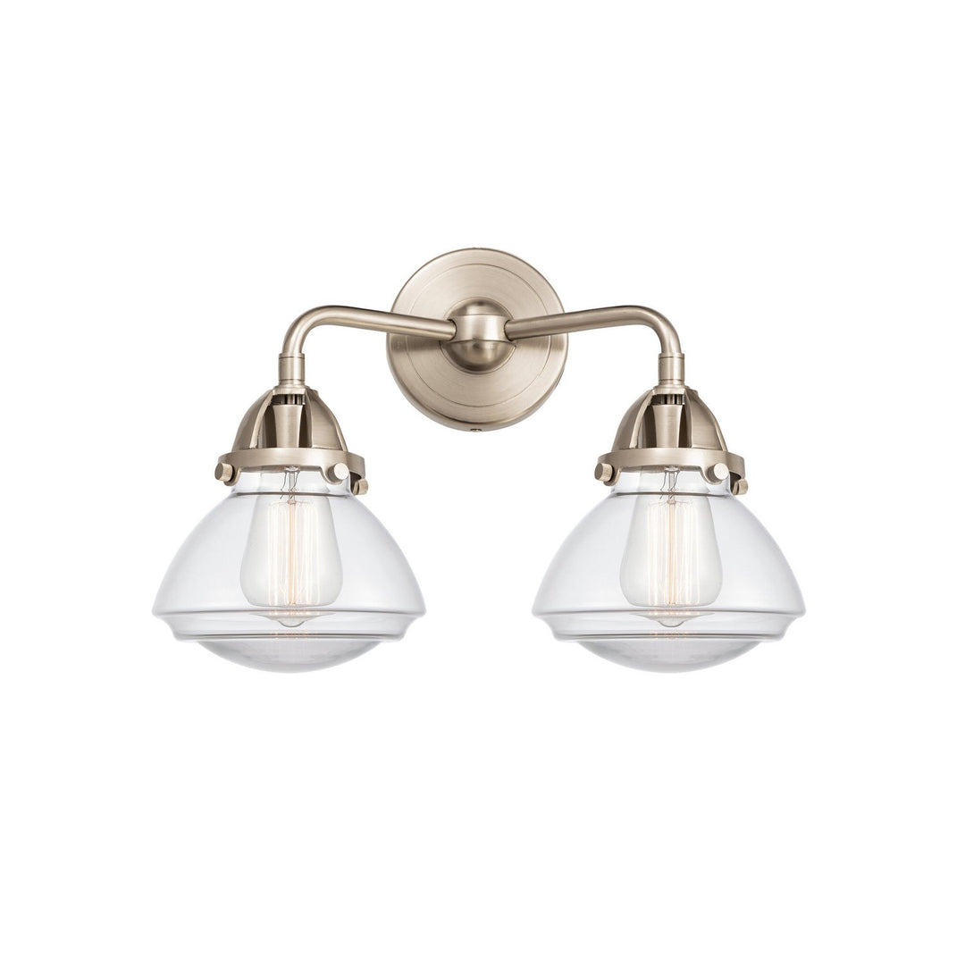 Innovations Nouveau 2 288-2W-SN-G322 Bath Vanity Light 15 in. wide - Brushed Satin Nickel