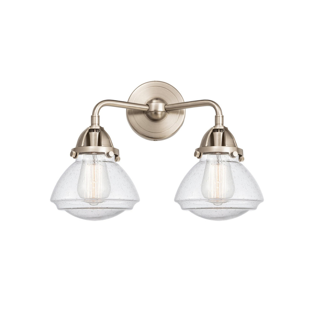 Innovations Nouveau 2 288-2W-SN-G324 Bath Vanity Light 15 in. wide - Brushed Satin Nickel