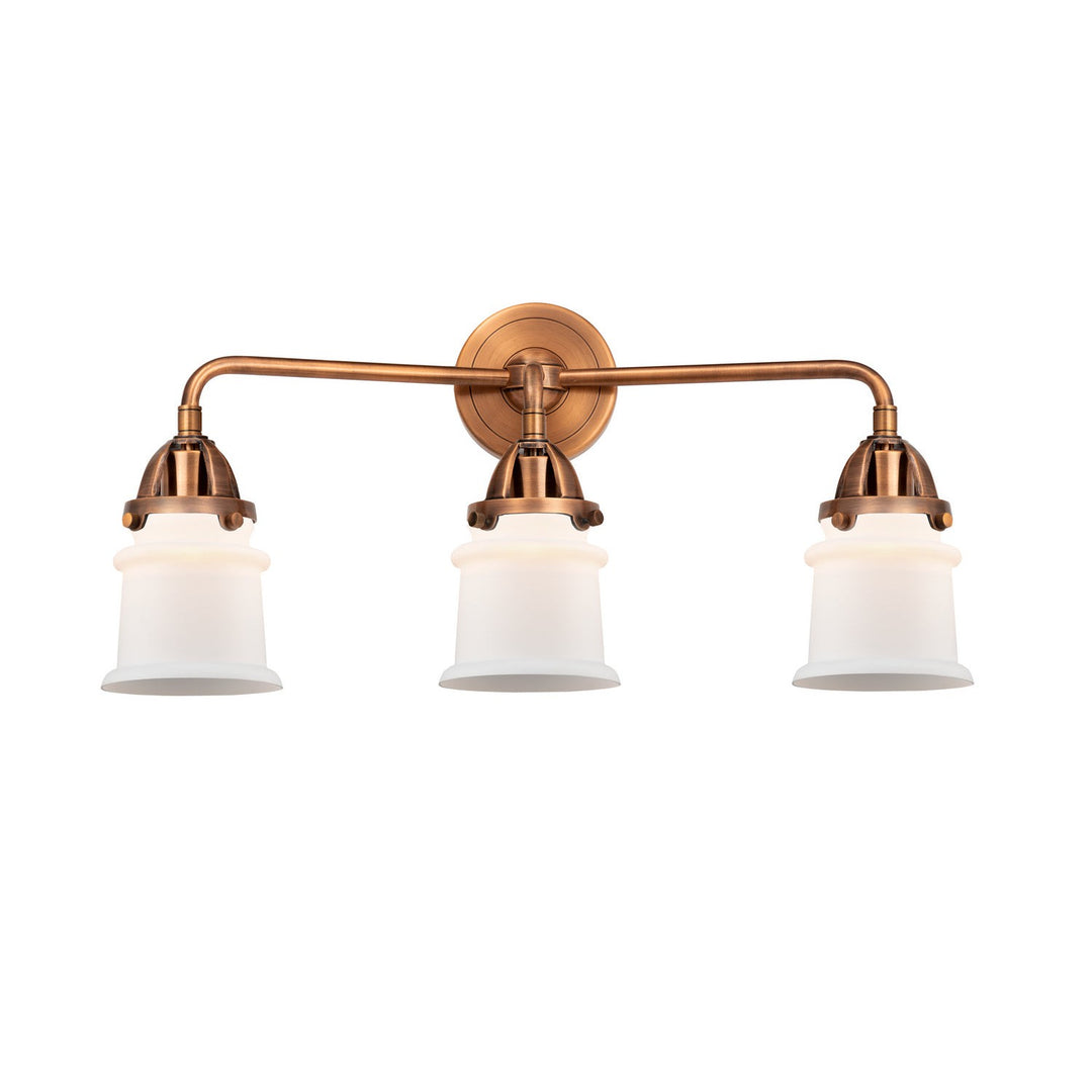 Innovations Nouveau 2 288-3W-AC-G181S Bath Vanity Light 24 in. wide - Antique Copper