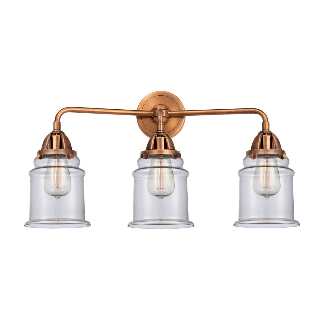 Innovations Nouveau 2 288-3W-AC-G182 Bath Vanity Light 24 in. wide - Antique Copper