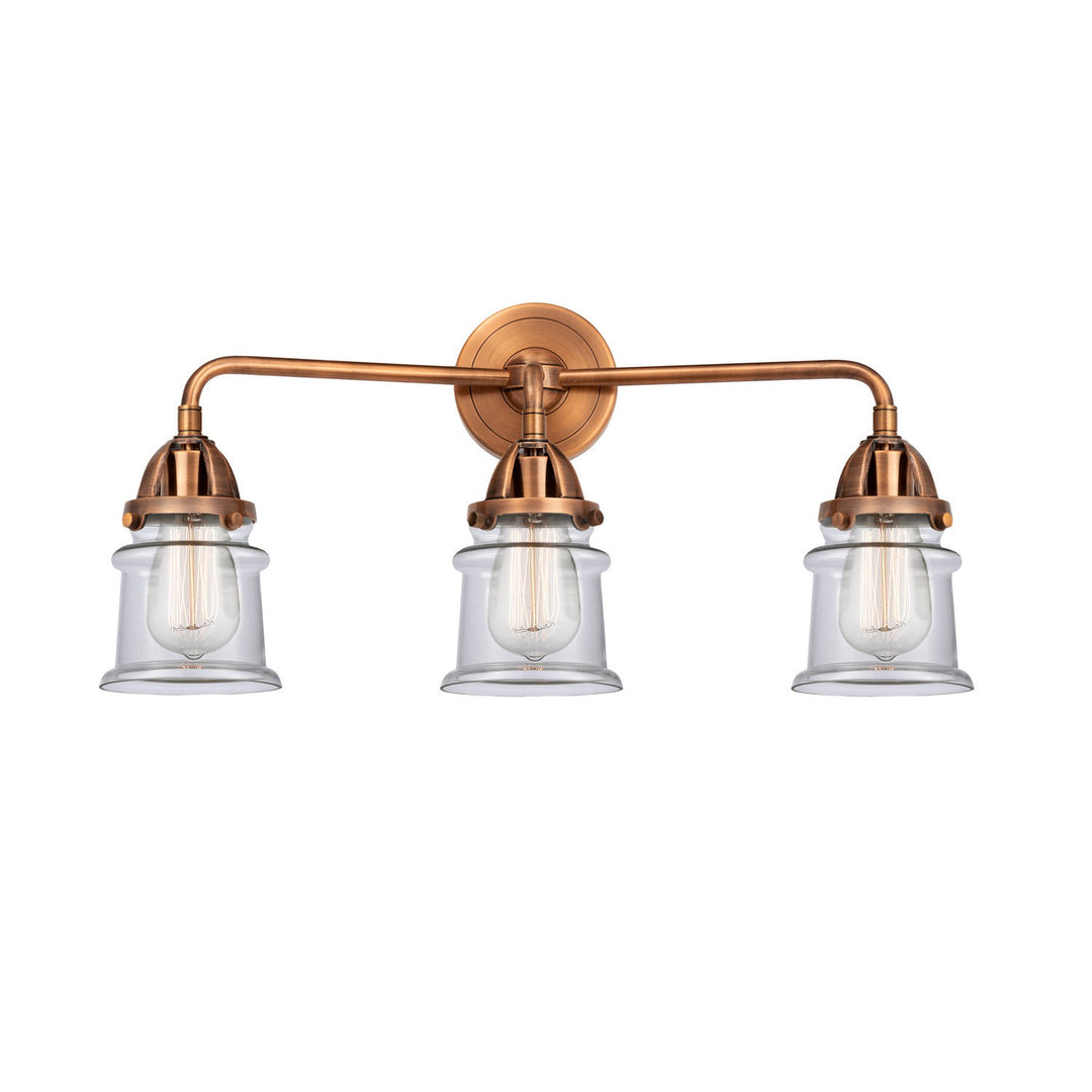 Innovations Nouveau 2 288-3W-AC-G182S Bath Vanity Light 24 in. wide - Antique Copper